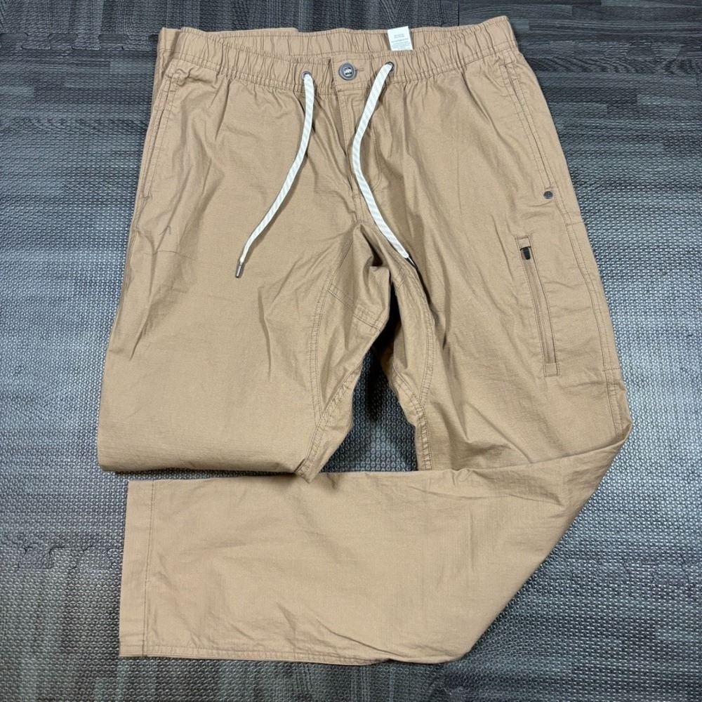 Vuori Pants Mens Large Brown Ripstop V412 Hiking Gorpcore Athleisure Casual